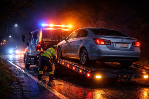 Emergency towing at night